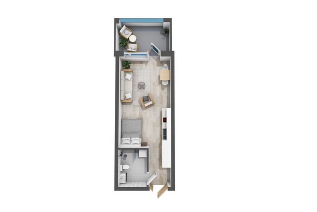 Rental Helsinki Herttoniemi 1 room -