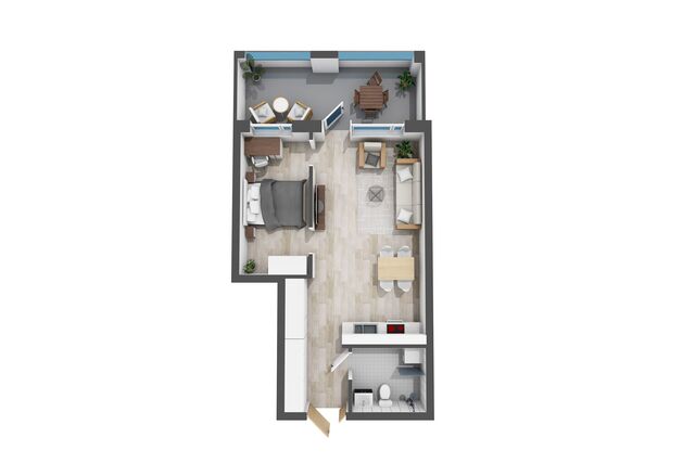 Rental Helsinki Herttoniemi 2 rooms -