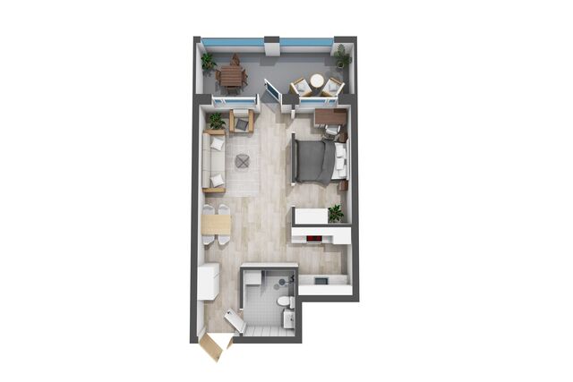 Rental Helsinki Herttoniemi 2 rooms -