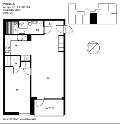 Rental Oulu Heinäpää 2 rooms