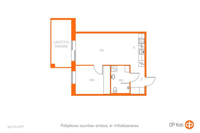 Vuokra-asunto Espoo Finnoo Kaksio