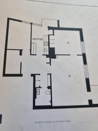 Vuokra-asunto Jyväskylä Mattilanpelto 4 huonetta Olohuone avautuu sisäpihalle.