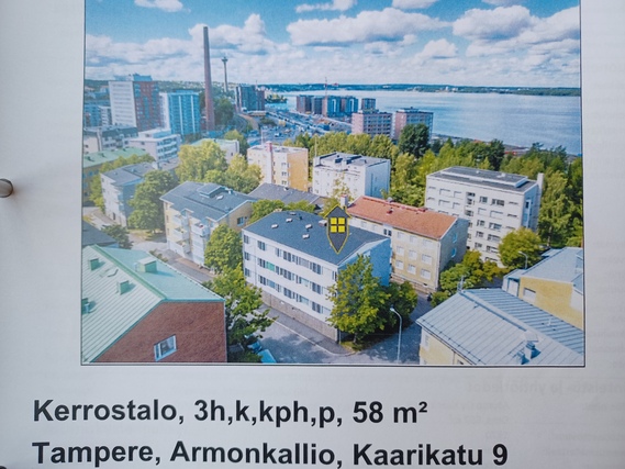 Vuokra-asunto Tampere Armonkallio 3 huonetta