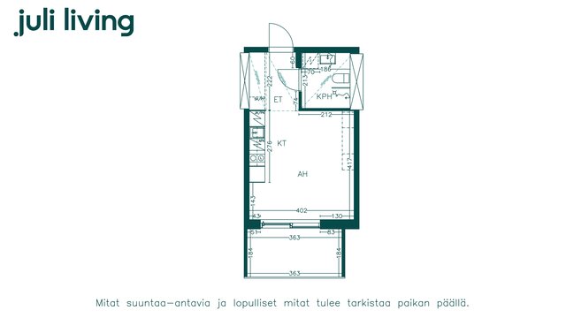 Vuokra-asunto Helsinki Herttoniemi Yksiö