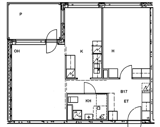 Rental Helsinki Pasila 2 rooms
