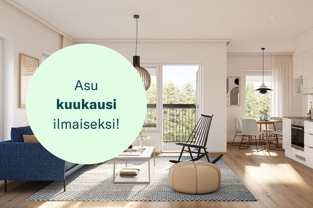 Vuokra-asunto Turku Pukkila 3 huonetta
