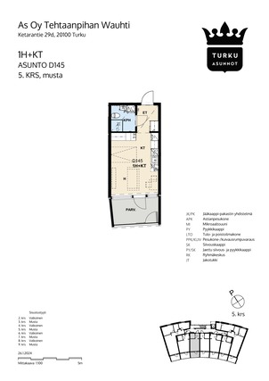 Vuokra-asunto Turku Keskusta Yksiö