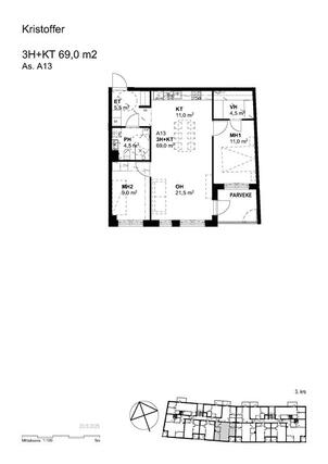 Asumisoikeusasunto Turku  3 huonetta