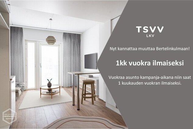 Vuokra-asunto Turku Herttuankulma Kaksio Yleiskuva