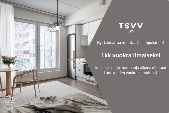 Vuokra-asunto Turku Kirstinpuisto Yksiö Yleiskuva