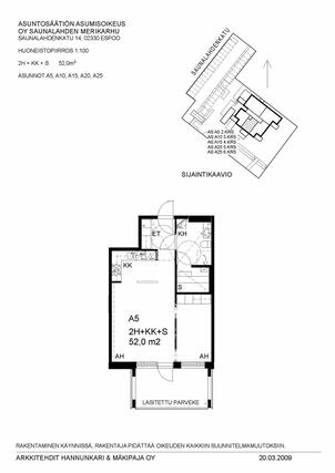 Asumisoikeusasunto Espoo Saunalahti Kaksio