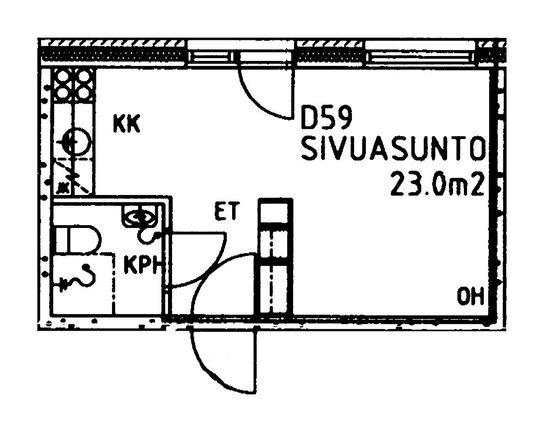 Vuokra-asunto Helsinki Viikki Yksiö