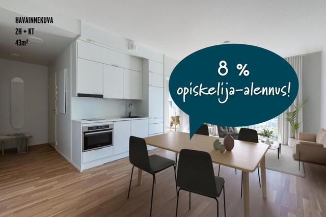 Rental Turku Herttuankulma 2 rooms Opiskelija-kampanja