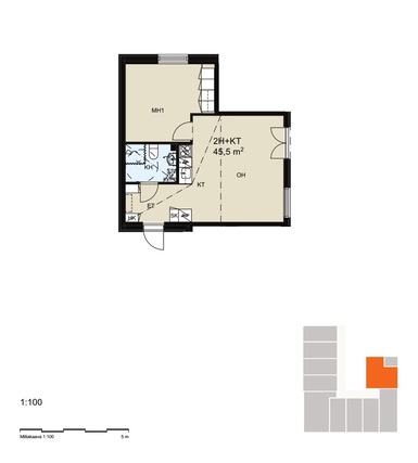 Rental Tampere Nekala 2 rooms Julkisivu