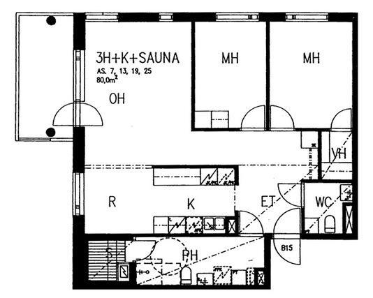 Asumisoikeusasunto Lahti Ruoriniemi 3 huonetta