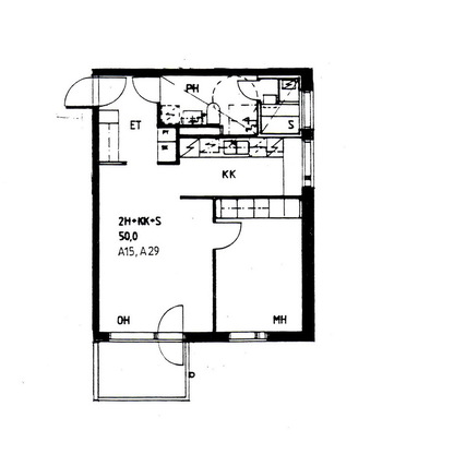 Right of occupancy apartment Espoo Kivenlahti 2 rooms