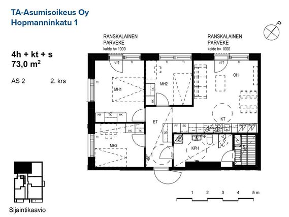 Asumisoikeusasunto Turku Herttuankulma 4 huonetta