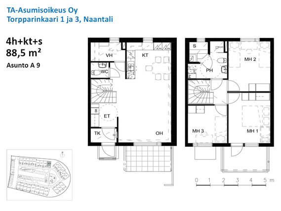 Asumisoikeusasunto Naantali Tammisto 4 huonetta