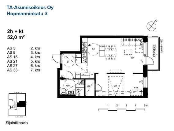 Asumisoikeusasunto Turku Herttuankulma Kaksio