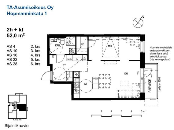 Asumisoikeusasunto Turku Herttuankulma Kaksio