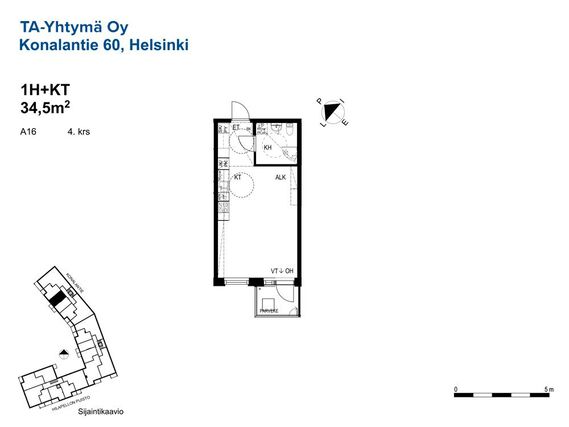 Rental Helsinki Konala 1 room