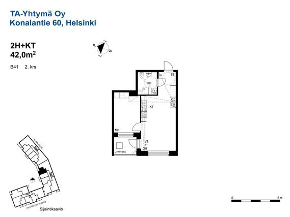 Rental Helsinki Konala 2 rooms