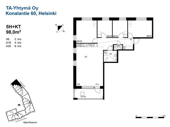 Rental Helsinki Konala 5 +