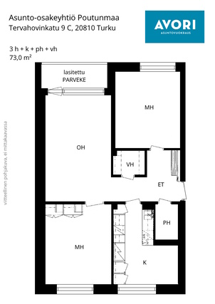 Rental Turku Martti 3 rooms