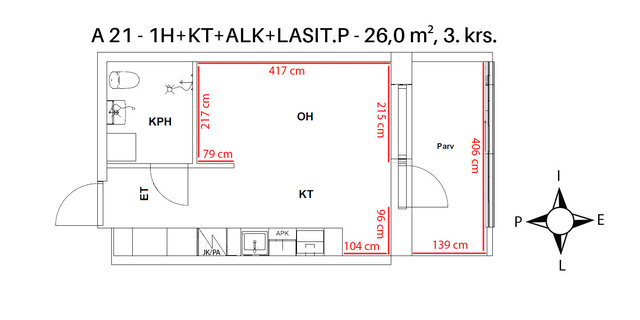 Vuokra-asunto Tampere Härmälä Yksiö