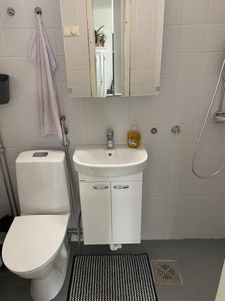 Rental Kotka Helilä 2 rooms Kylpyhuone