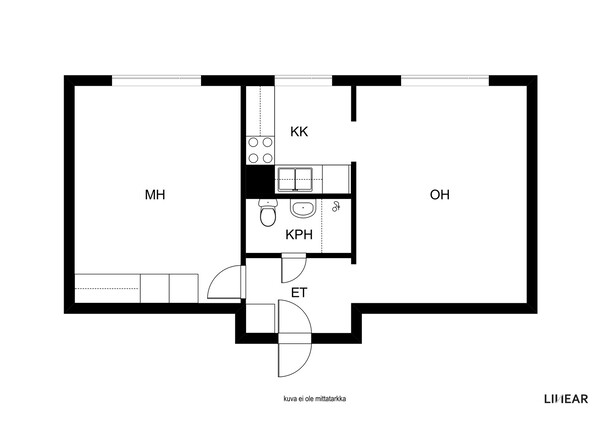 Rental Helsinki Mellunmäki 2 rooms Yleiskuva