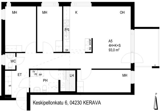 Asumisoikeusasunto Kerava Kaleva 4 huonetta