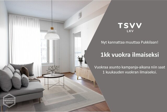 Vuokra-asunto Turku Pukkila Kaksio Yleiskuva