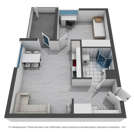 Rental Lahti Paavola 2 rooms
