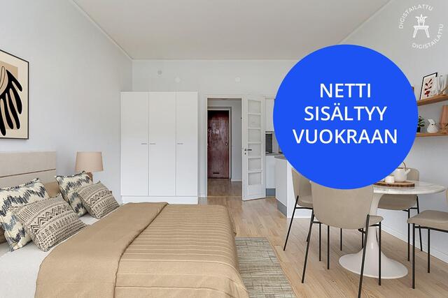 Vuokra-asunto Helsinki Etu-Töölö Yksiö