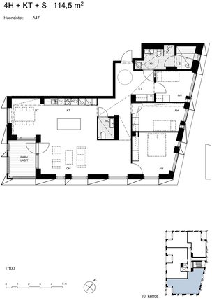 Rental Helsinki Jätkäsaari 4 rooms -