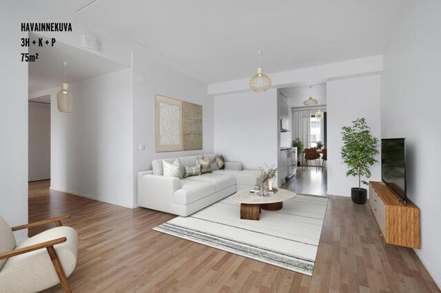 Rental Helsinki Itäkeskus 3 rooms Havainnekuva