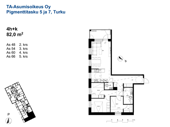 Asumisoikeusasunto Turku Pitkämäki 4 huonetta