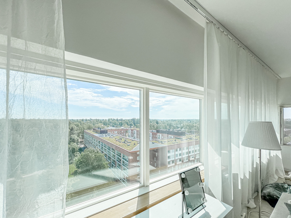 Vuokra-asunto Helsinki Itäkeskus Kaksio Upea, tilava 9. kerroksen koti hienolla näköalalla Helmitornissa Itäkeskuksessa!