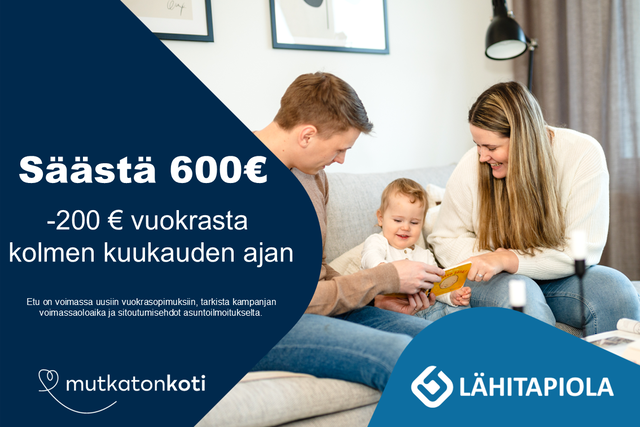 Vuokra-asunto Espoo Leppävaara 3 huonetta