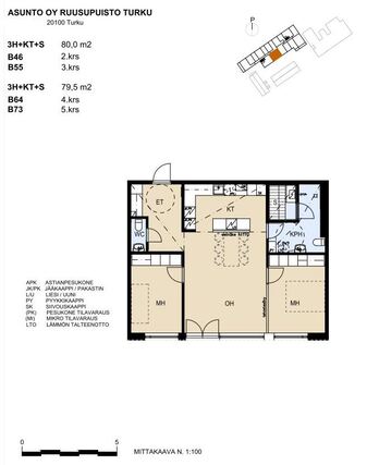 Rental Turku Keskusta 3 rooms Julkisivu