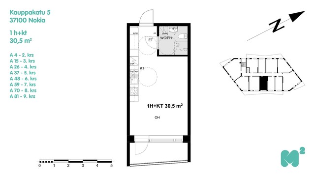 Rental Nokia Keskusta 1 room