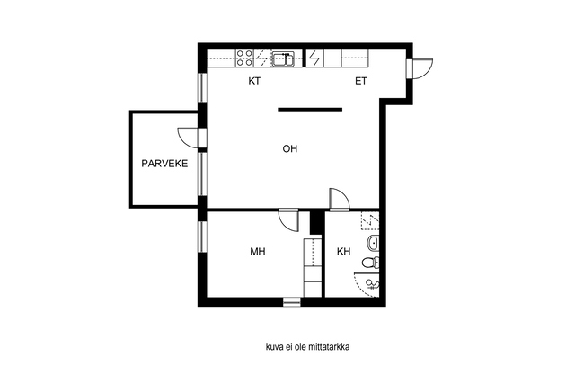 Rental Turku Iso-Heikkilä 2 rooms Yleiskuva