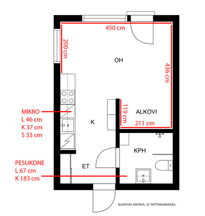 Rental Tampere Härmälänranta 1 room