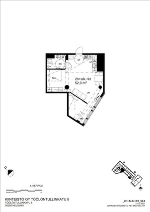 Rental Helsinki Taka-Töölö 2 rooms Julkisivu
