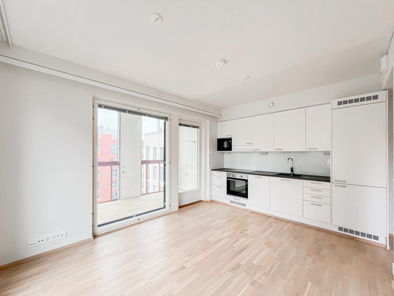 Rental Helsinki Sompasaari 2 rooms Upea, parvekkeellinen kulmahuoneisto merellisellä sijainnilla!