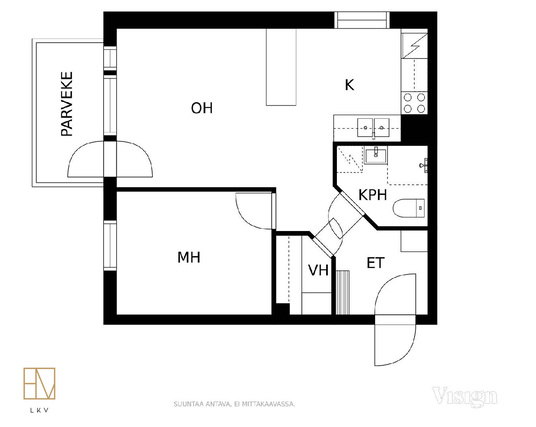 Vuokra-asunto Tampere Amuri Kaksio