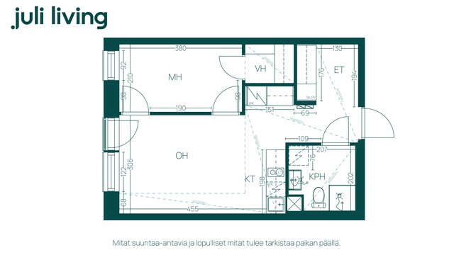 Rental Tampere Lamminpää 2 rooms