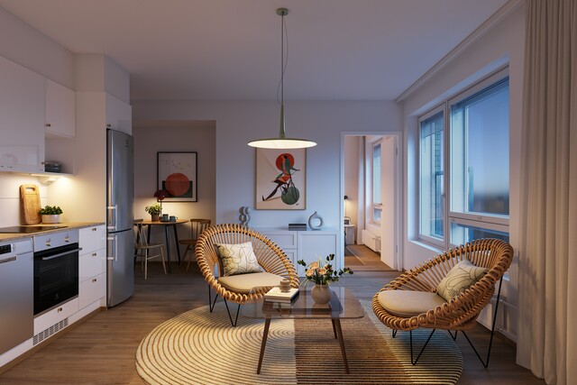 Rental Tampere Lamminpää 2 rooms Digistailattu asunto