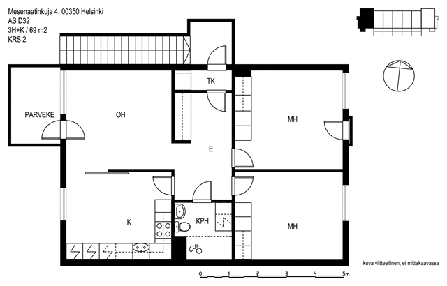 Rental Helsinki Munkkivuori 3 rooms